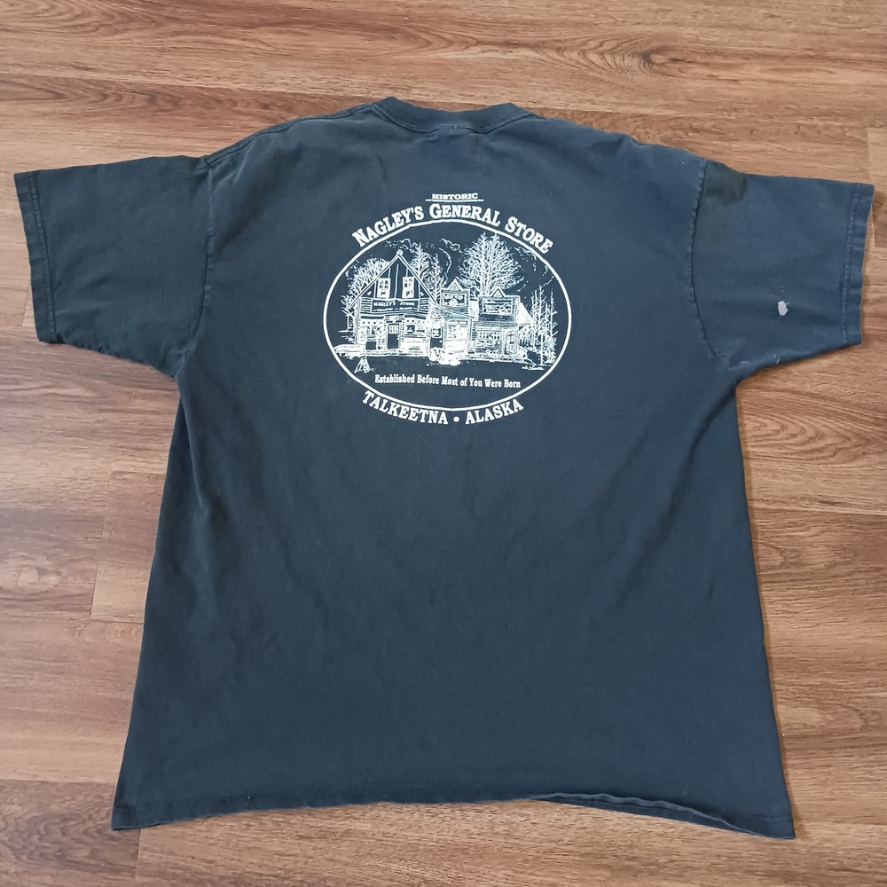 Vintage Nagley's General Store Talkeetna Alaska T-Shirt Anvil XL Distressed